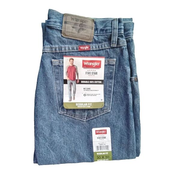 Wrangler Regular Fit Jeans Men's Size 30 x 30 NWT - Picture 1 of 5